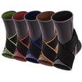 thumbnail image 1 of Protección de tobillo con correa de velcro, protección antiesguince, envoltura de punto, protección cálida para correr para hombres y mujeres, 1 of 1