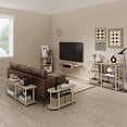 thumbnail image 4 of Furinno Turn-N-Tube No Tools Modern Rectangle Side Table, Bauhaus Oak/Beige, 4 of 5