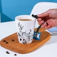 thumbnail image 7 of LanHong 13.5 Ounce Guitar Mug Music Note Coffee Mug Ceramic Guitar Music Cup Mug Gifts for Guitar Players Musicians(Blue), 7 of 7