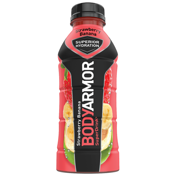 BODYARMOR Sports Drink Sports Beverage, Strawberry Banana, Natural Flavors With Vitamins, Potassium-Packed Electrolytes, No Preservatives, Perfect For ...