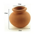 thumbnail image 3 of MYG 2PCS Mini Flower Pots Clay Plant Pot for Planter Wedding Decoration Craft, 3 of 9