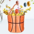 thumbnail image 6 of Abbraccia Easter Eggs Hunt Bags Easter Bunny Baskets Sports Balls Printing Candies Bucket Tote Bag for Children Kids Holiday Festival Orange Basketball, 6 of 10