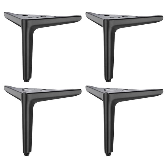 4pcs Metal Triangles Furniture Legs Stylish Metal Cabinet Legs Couch Chair Support for Home Office & Commercial Space