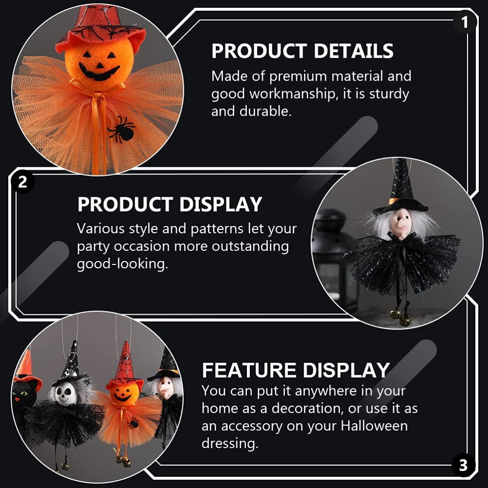 Details about   Halloween Decoration For Home Door Hanging Ghost Cat Pumpkin Pendant Accessories 