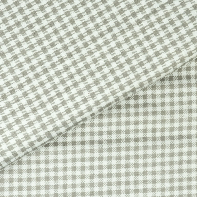 RTC Fabrics 42/43 100% Cotton Flannel Solid White Color Crafting Fabric  by the Yard