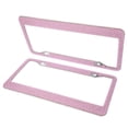 thumbnail image 4 of 2x Acero Inoxidable con Rhinestone para licencia Matrícula Decor para Coches Autos Rosado, 4 of 9
