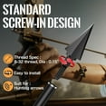 thumbnail image 6 of AMEYXGS Archery Broadheads 100Grain Traditional Tips for Compound, Recurve Bow & Crossbow, Pack of 12, 6 of 7