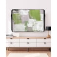 thumbnail image 3 of Sage Green Grey Abstract Outdoor TV Cover 30 to 32 inch Modern Graffiti Brush Art Waterproof Dustproof TV Covers for Outside with Zipper Remote Control Pocket Flat Screen Protectors, 3 of 7
