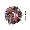 thumbnail image 2 of BSJJY American Flag Bow Patriotic Bows Red White Blue Star Stripes 4th of July Wreath Bows for Independence Day Party Gift Wrapping Door Wall Decoration, 2 of 7