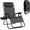Grey, variant on HLL Zero Gravity Chair, Folding Patio Lounge Chair Adjustable Outdoor Recliner with Cup Holder, Wide Armrest for Patio Garden Poolside Outdoor Yard Beach, Support 350 lbs (1, Wine)