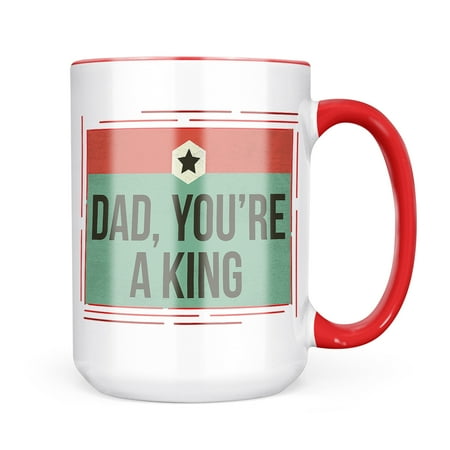 

Neonblond Dad You re a King Father s Day Retro Star Mug gift for Coffee Tea lovers