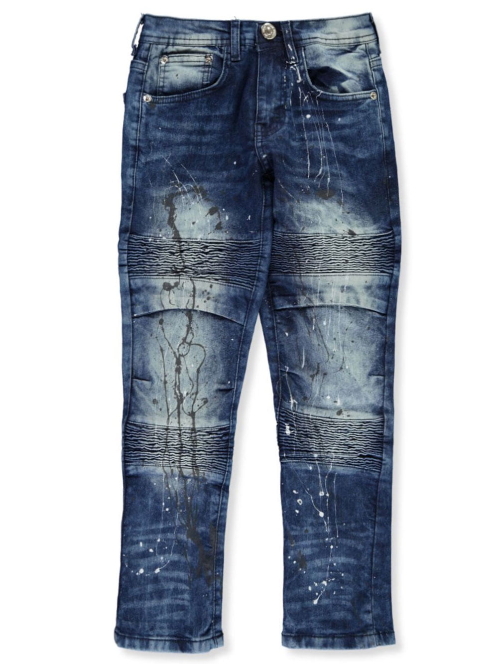 Lion Dynasty Boys' Painted Moto-Paneled Slim Jeans (Big Boys) - Walmart.com