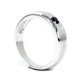thumbnail image 3 of 1/4ct Mens Treated  Black Diamond Solitaire Ring 10K White Gold, 3 of 3