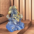 thumbnail image 4 of Estatuas de Buda sentado de resina, adornos coleccionables multiusos, regalos, escultura para sala de estar, estantería, dormitorio, inauguración de Gloria Estatua de Buda, 4 of 9