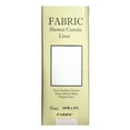 thumbnail image 2 of White Stall Size Fabric Shower Curtain: Weighted Hem, Water Resistant, 54"W x 78"L, 2 of 2