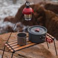 thumbnail image 2 of Outdoor Camping Rack Practical 304 Stainless Steel and Sabilli Wood Folding Table Family Picnic Hiking Storage Rack Potable A-Table, 2 of 6