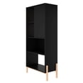thumbnail image 6 of Manhattan Comfort Bowery 5-Shelf Solid Wood Bookcase in Black, 6 of 10