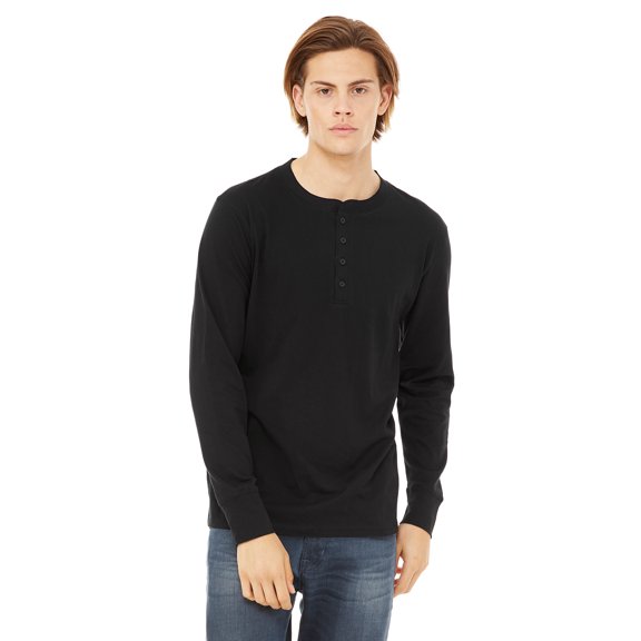 Bella Canvas Men's Jersey Long-Sleeve Henley - 3150