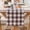 Black, variant on Plaid Fall Thanksgiving Table Runner, Autumn Holiday Rust Orange Table Runners, Harvest Decorations Farmhouse Home Kitchen Dining Party Decor