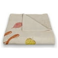 thumbnail image 3 of Creative Products Hello Fall Scarecrow 50 x 60 Coral Fleece Blanket, 3 of 3