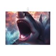 thumbnail image 1 of Balery Dramatic Shark Attack Alfombrilla de Secado para Cocina, 18x24 Pulgadas, Súper Absorbente para Platos y Encimeras, 1 of 7