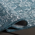thumbnail image 5 of SAFAVIEH Courtyard Darin Botanical Indoor/Outdoor Area Rug, Turquoise, 8' x 10' Scalloped, 5 of 13