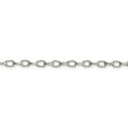 thumbnail image 2 of White Sterling Silver bracelet Rolo chain 24 in 3.75 mm, 2 of 5