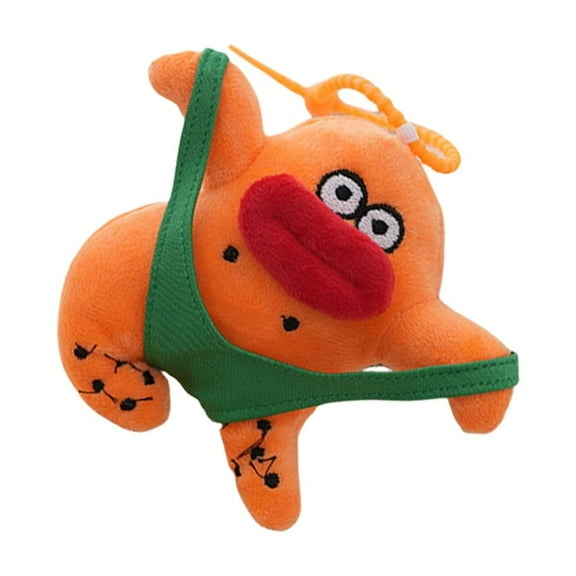 YongCo Animal Plush Key Rings Soft Touch Keychain Creative Youthful Adult Keychain Backpack Decorative Key Charm for Daily