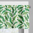 thumbnail image 5 of Ambesonne Botanical Valance & Curtain, Tropical Rainforest Art, 55"x36", White Forest Green Green, 5 of 7