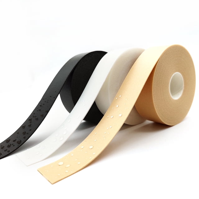 Foot Protector Tape Adhesive 3 Rolls Waterproof Foot Care Sticker Heel Pad Tape in black, white, and nude colors. Made of durable PE foam, each roll measures 500 cm in length and 2.5 cm in width. The tape is waterproof, elastic, and soft, suitable for protecting feet, heels, toes, fingers, and arms. Ideal for use with various shoe types, including high heels and sandals.