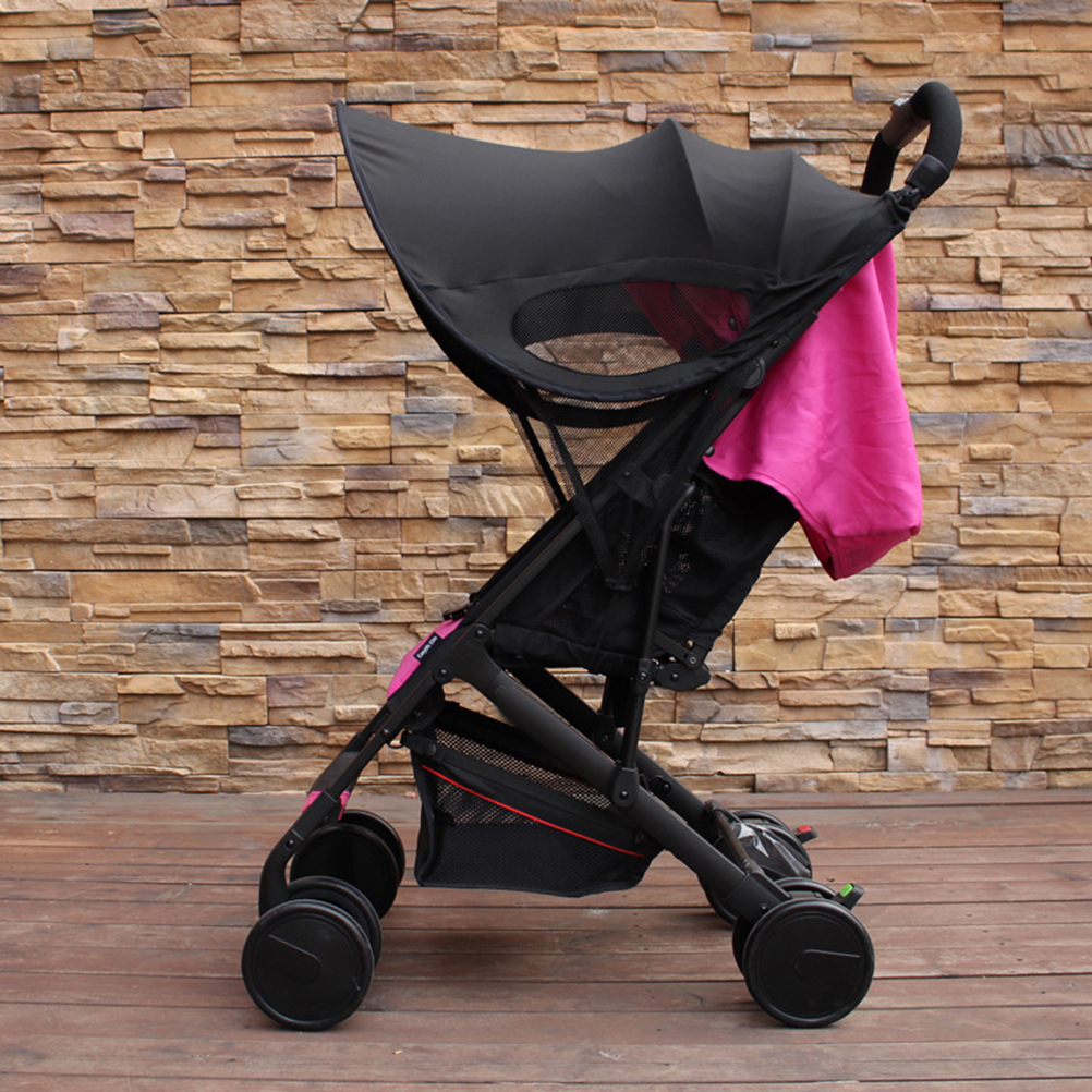 Foldable Baby Stroller Widen Sun Shade Awning UPF50+ Anti-UV Canopy Universal Fit for Stroller Carriage