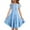 Blue, variant on ATOGUTA Girls Dresses Short Sleeve Ruffled Pockets Dress for Girls Green, Size 6M-15