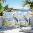 thumbnail image 4 of Blue Seabird Outdoor Pillow Covers Pack of 2 Sea Wave Blue Sky Reed Seaside Nature Scenery Waterproof Throw Pillow Covers Decorative Cushion Cases for Patio Garden Tent Balcony Couch 20x20 inch, 4 of 8