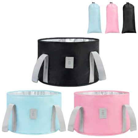 Collapsible Foot Bath Basin|Foldable Water Bucket Water Bag for Travel Camping|Portable Foot Soak Tub Film Insulation Travel Soaking Feet Bucket