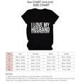 thumbnail image 5 of Camiseta del alfabeto para mujer, camiseta holgada de manga corta con cuello redondo y estampado de letras I LOVE MY HUSBAND para mujer, 5 of 5