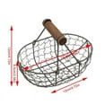 thumbnail image 2 of Egg Holder Countertop with Handle - Metal Wire Egg Baskets for Fresh Eggs - Vintage Style Wire Basket Fruit Basket Bread Basket Potato Storage for Kitchen Counter, 2 of 8