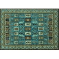 thumbnail image 1 of Ahgly Company Indoor Rectangle Abstract Light Blue Modern Area Rugs, 8' x 10', 1 of 4