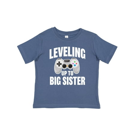 

Inktastic Leveling Up to Big Sister Girls Baby T-Shirt