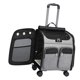 thumbnail image 1 of Mochila transportadora con ruedas para gatos 2 en 1 para gatos de menos de 15 kg Uso de viaje Medida 16x11.8x17 pulgadas Mango telescópico Resistente Gris, 1 of 7