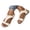 Beige, variant on Platform Wedge Sandals for Women 2026 Summer Trendy Open Toe Hook and Loop Strap Slingback Sandals