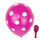 thumbnail image 1 of Globos de Fiesta Wosthever 100 Piezas Rosa Rojo/Punto Blanco, 1 of 6