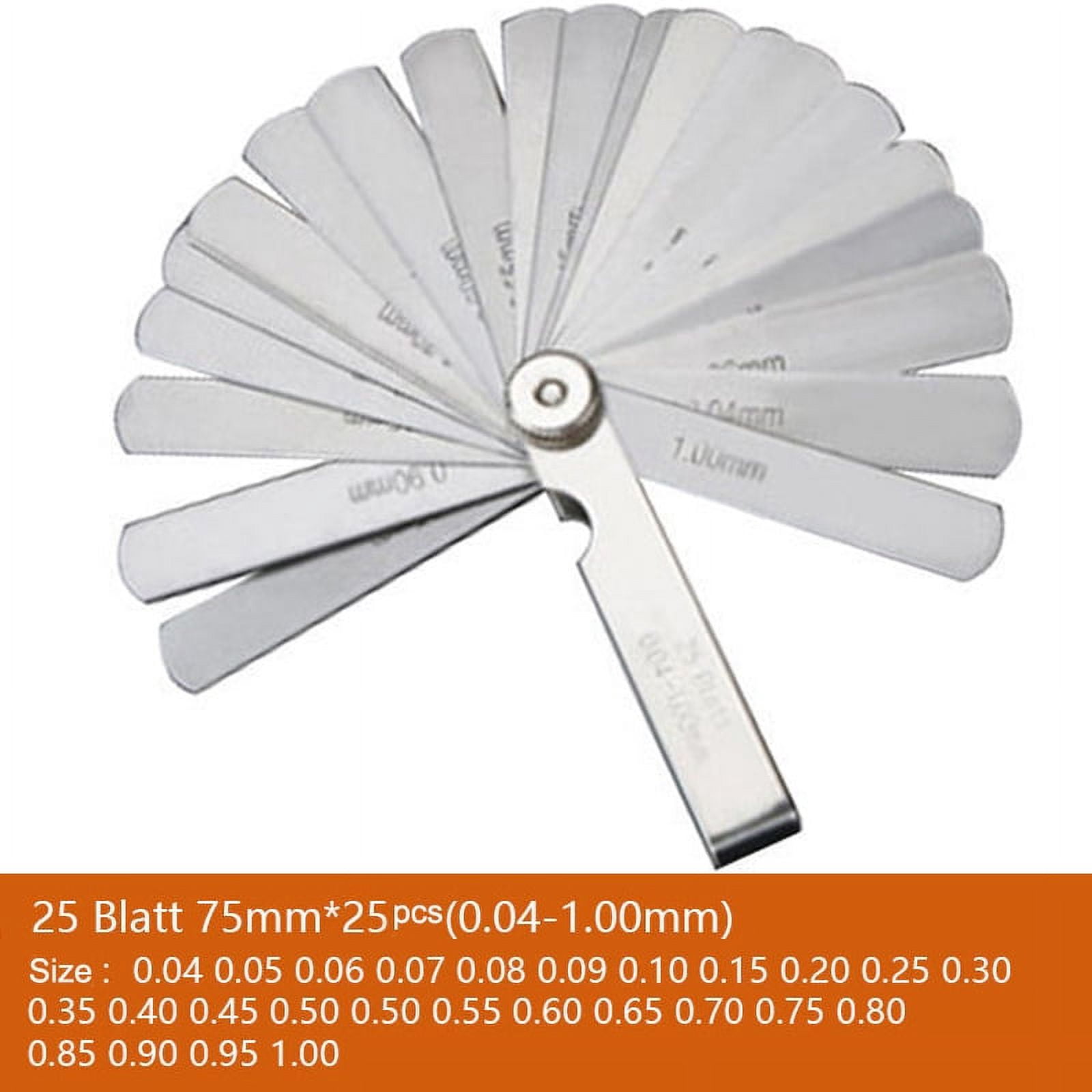 Metric Feeler Gauge Thickness Gage Set Blade Gap Filler Valve Feeler Gauge For Thickness Measurement Layout Too ,Easy to Use