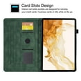 thumbnail image 2 of GSFY Case for Galaxy Tab S8/S7 11 inch 2022/2020, PU Leather Wallet Stand Protective Smart Shell with Pen Holder Auto Sleep Wake for Samsung Galaxy Tab S8/S7 SM-X700/X706/T870/T875, Green Blocks, 2 of 7