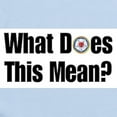 thumbnail image 2 of CafePress - What Does This Mean? Infant Bodysuit - Baby Light Bodysuit, Size Newborn - 24 Months, 2 of 4