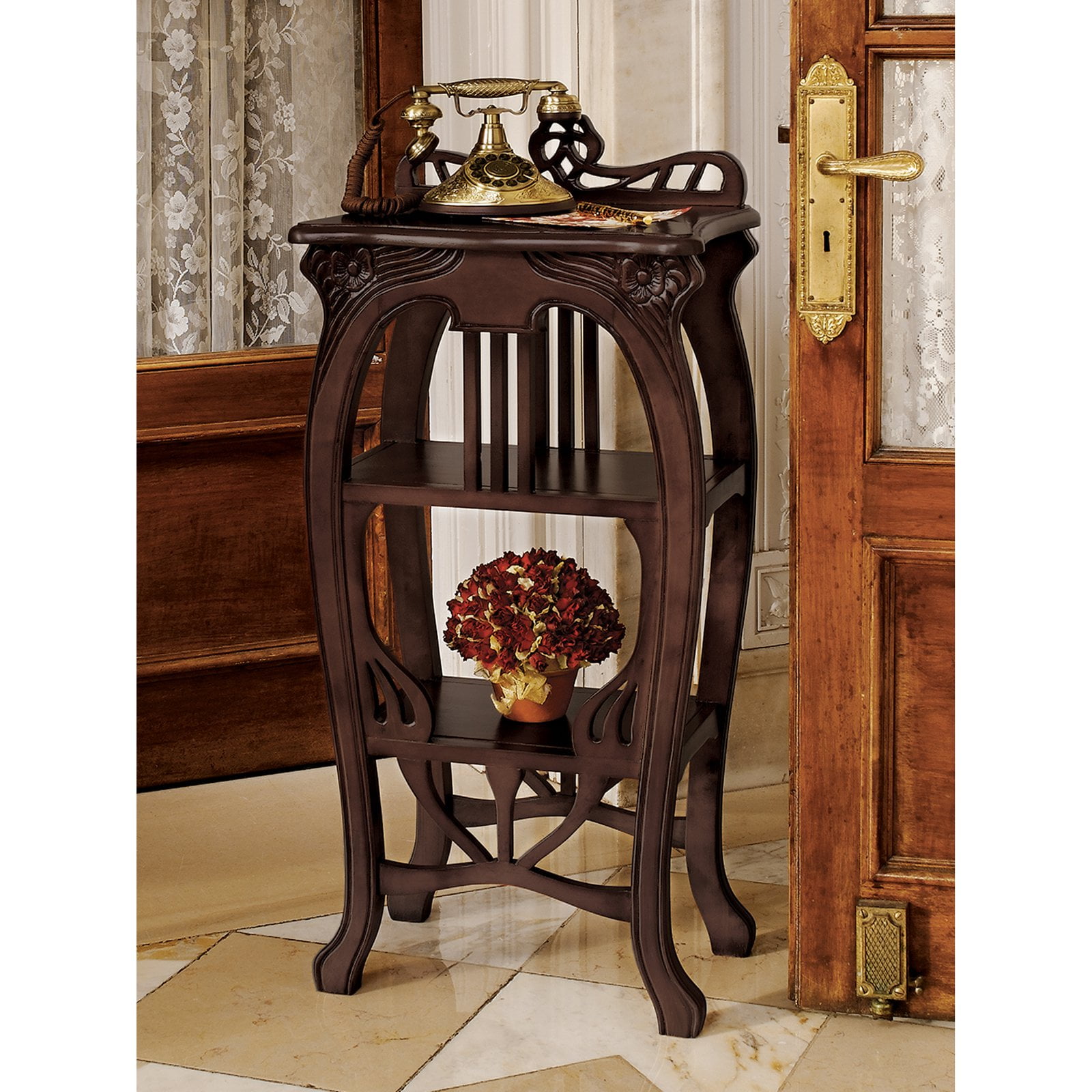 Art Nouveau Harp Side Table