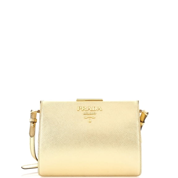 Pre-Owned Light Frame Shoulder Bag Saffiano Leather Small By Rebag