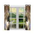 thumbnail image 3 of BSDHOME Creative Universe Fractal Fantasy Window Curtain Kitchen Curtain 26x39 inches (Two Pieces), 3 of 3