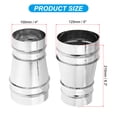 thumbnail image 2 of Unique Bargains 5 Inch to 4 Inch Round Duct Reducer, Galvanized Steel Adapter Pipe Fitting for Ventilation System, Silver Tone, 2 of 5