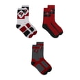 thumbnail image 2 of Tampa Bay Football Socks Fits Mens Shoe Sizes 7-12 Football Crew Length 3 Pairs, 2 of 3