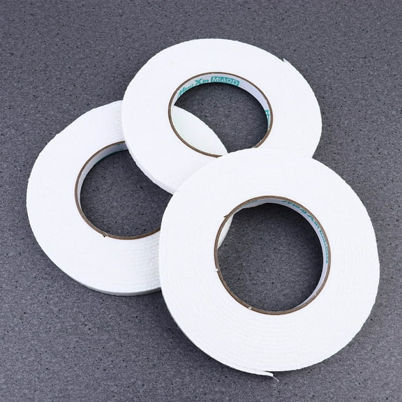 LABSERRON 12 Rolls Double-Sided Tape Adhesive Strips for Window Door Seal White Pe 5m Length